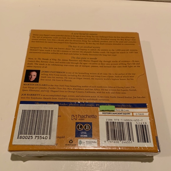 NWT JAMES PATTERSON: THE MURDER OF KING TUT AUDIO BOOK. - Picture 2 of 5